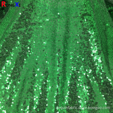 Sequin Mesh 3mm Green Sequin Fabric